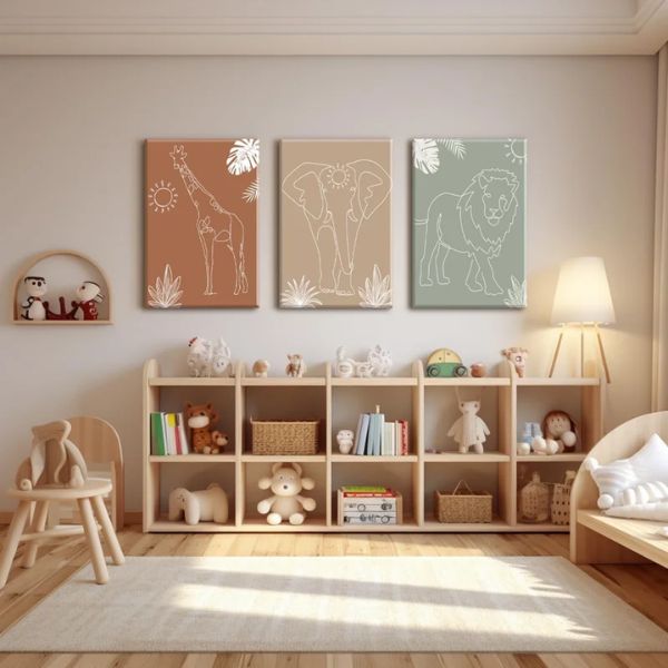 Wall Art di Kamar Bayi Perempuan